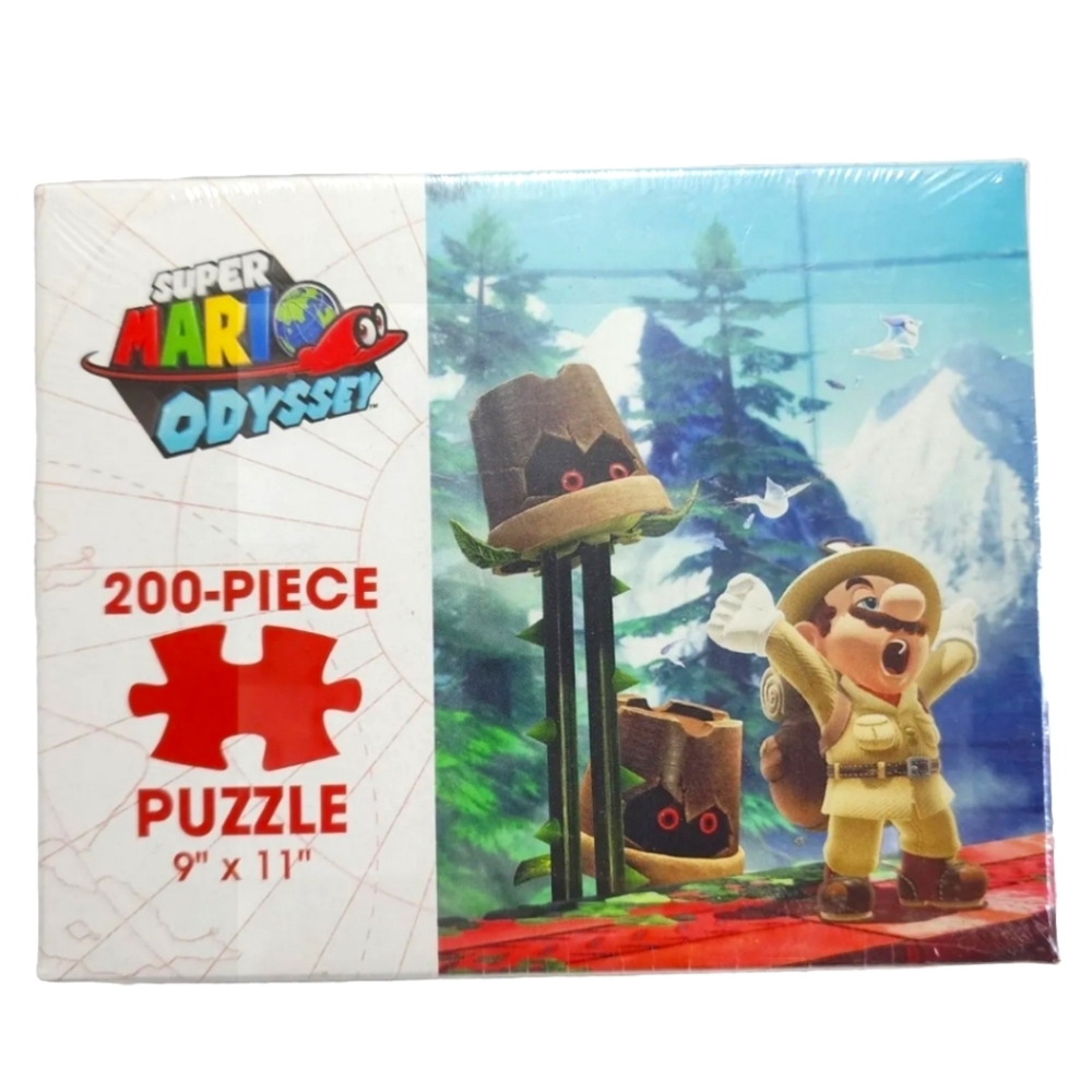 NIB Super Mario Odyssey Wooded Kingdom  9" x 11" 200 Piece Puzzle  USAopoly NEW